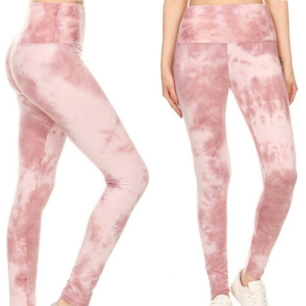 Mauve yoga tye dye leggings 🧘🏼‍♀️ super soft !